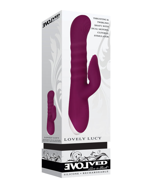 Evolved Vibrator Dual Motor Thrusting Spinning Purple for Enhanced Personal Pleasure