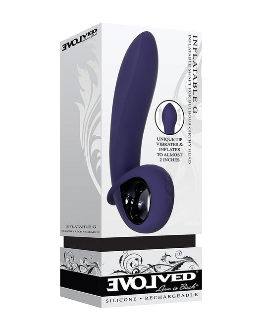 Evolved Vibrator Inflatable Shaft Rechargeable G-Spot for Adjustable Sensation and Custom Fullness