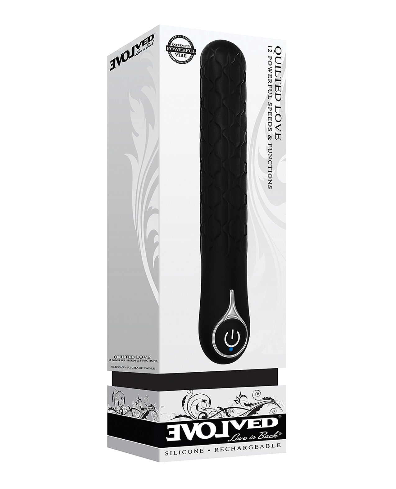 Evolved Vibrator Quilted Silicone Texture Rechargeable Flexibility for Versatile Intimate Stimulation