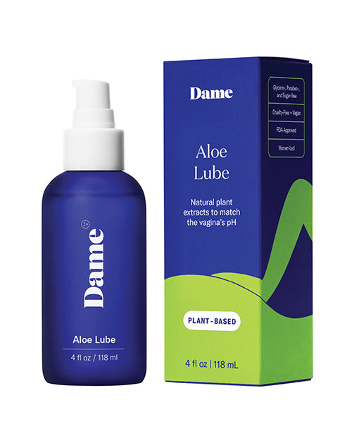 Dame Lubricant Organic Aloe Vera Water-Based Formula pH-Balanced for Intimate Comfort and Toy Safety