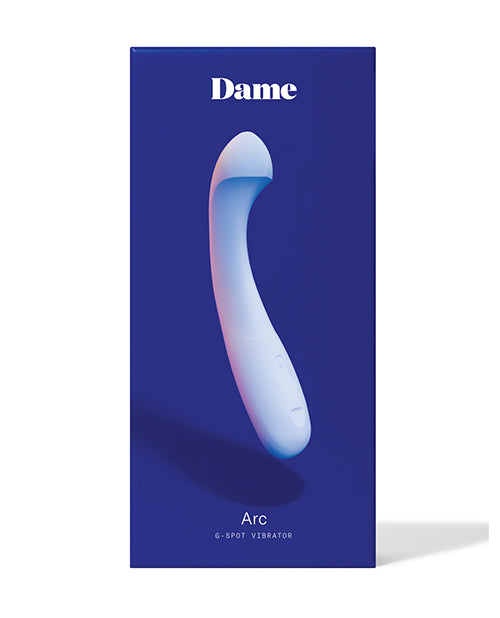 Dame Vibrator Arc G-Spot Vibrator with Soft Bulb and Clitoral Ridge for Targeted Stimulation