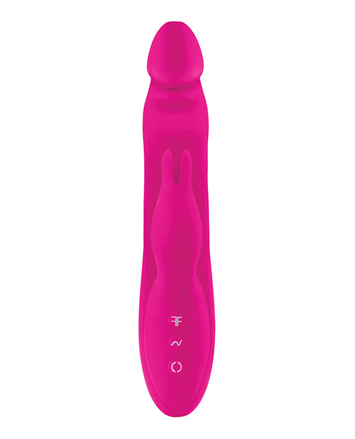 Booster Rabbit Vibrator with 360-Degree Rotating Dual Stimulation - Pink