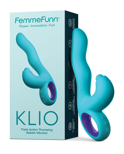Femme Funn Rabbit Vibrator with Triple Action Thumping and Flexible Silicone for Enhanced G-Spot and A-Spot Stimulation