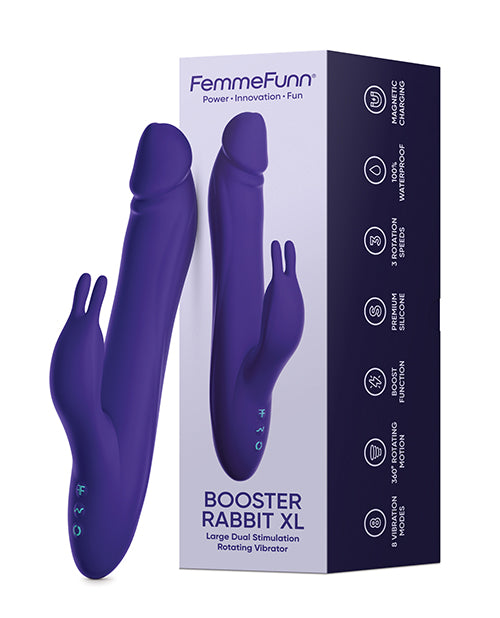 Femme Funn Vibrator Booster Rabbit XL Rotating Motion Fast Charging for Deep Intimate Stimulation
