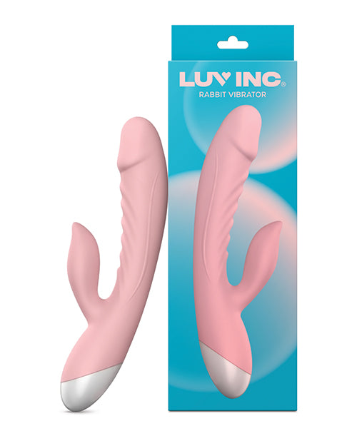 Luv Inc. Rabbit Vibrator Pink Dual Stimulation 10 Modes for Enhanced Intimate Pleasure