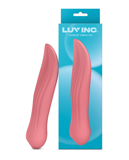 Luv Inc. Vibrator Waterproof Tongue-Shaped Tip 10 Vibration Modes for Targeted Pleasure