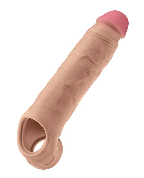 Shaft Penis Enhancement Sheath with Liquid Silicone and Wireless Remote for Realistic Feel and Versatile Stimulation