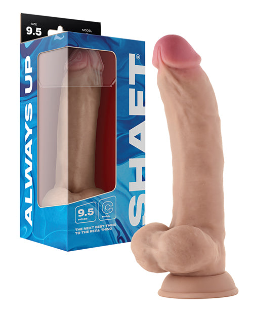 Shaft Dildo Flexiskin Liquid Silicone Curved Design with Suction Cup for Realistic Sensation
