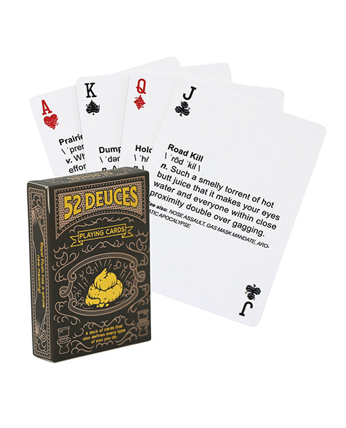 Sleazy Greetings Novelties Poop-Themed Playing Cards with Hilarious Illustrations for Funny Game Nights