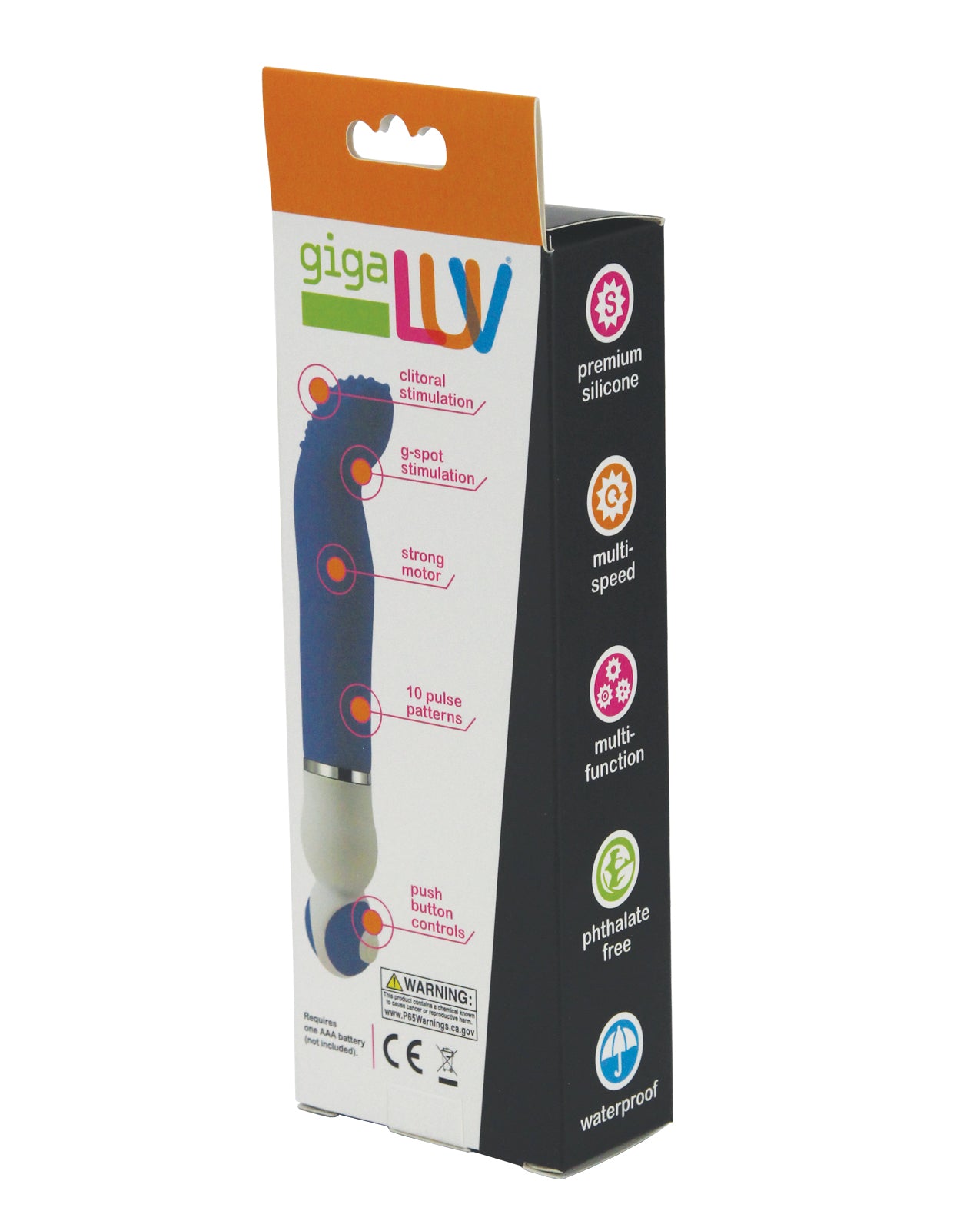GigaLuv Versa Tilly 10 Mode Blue Clitoral and G-Spot Vibrator