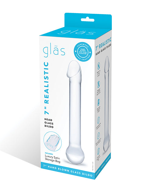 Glas Dildo Clear Realistic Head Fracture-Resistant Design for Intense Stimulation and Pleasure