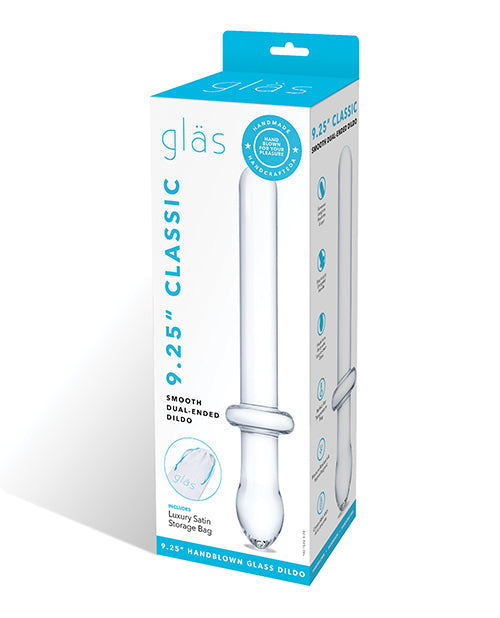 Glas Dildo Classic Smooth Dual Ended with Tapered Butt Plug for Versatile Pleasure and Easy Cleaning