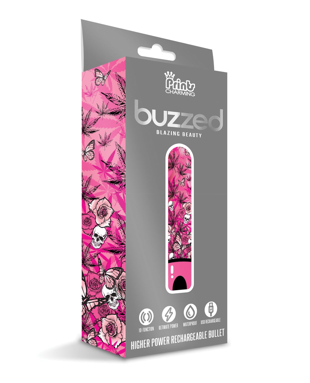 Prints Charming bullet vibrator vibrant cannabis print waterproof design for discreet stimulation and eco-conscious pleasure