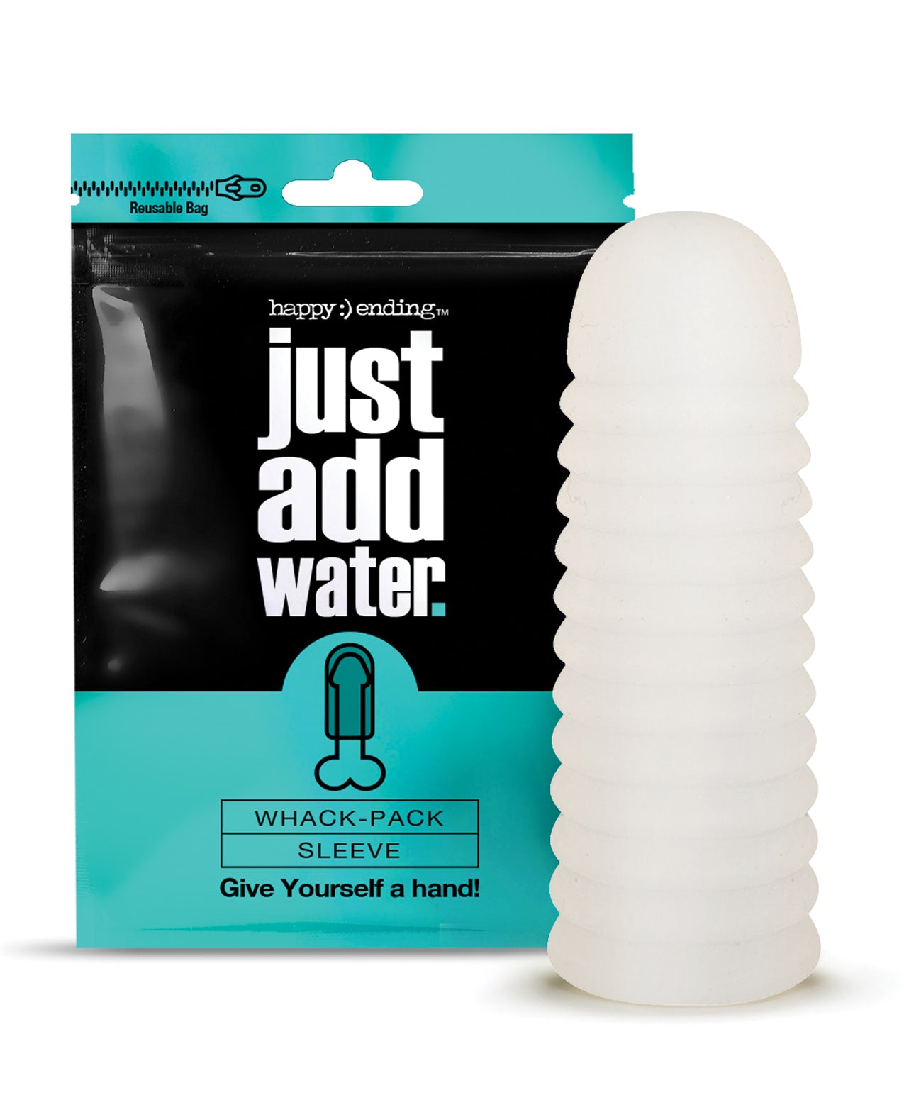 Happy Ending Masturbation Sleeve Self-Lubricating Stretchy Reversible Design for Effortless Solo Pleasure