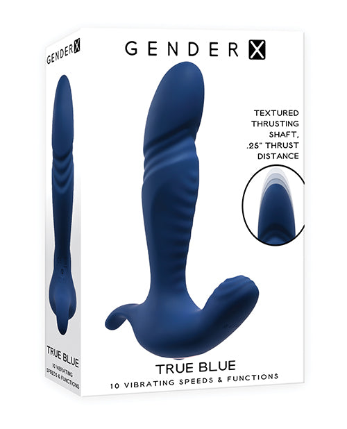 Gender X Vibrator Thrusting Dual Motor Silicone Ergonomic Waterproof for Intimate Stimulation