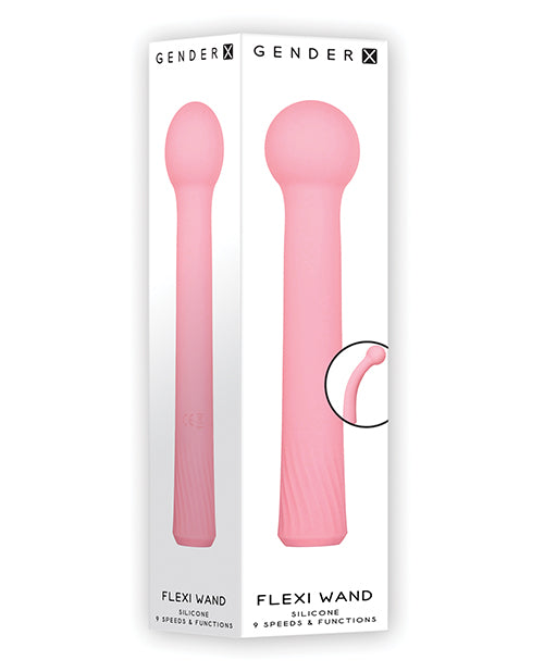 Gender X Massage Wand Flexible Shaft Round Tip with 9 Powerful Speeds for Personalized Vibrating Massage