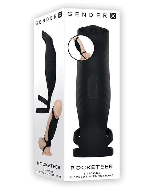 Gender X Penis Enhancement Triple Ring Vibrating Cock Sheath Waterproof for Enhanced Stimulation and Secure Fit