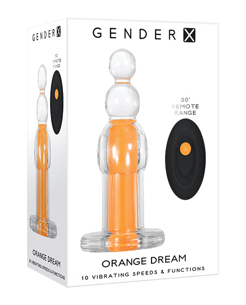 Gender X Anal Products Clear Vibrating Beaded Shape with Remote Control for Versatile Anal Stimulation