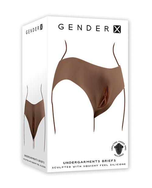 Gender X Vagina Briefs Undergarments with Realistic Penetrable Channel for Transgender Confidence
