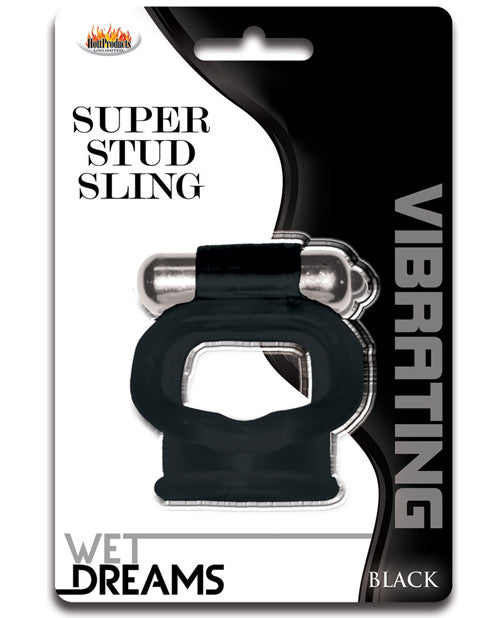 Wet Dreams Stimulators Black Vibrating Cock Ring Super Soft Silicone Waterproof for Enhanced Satisfaction