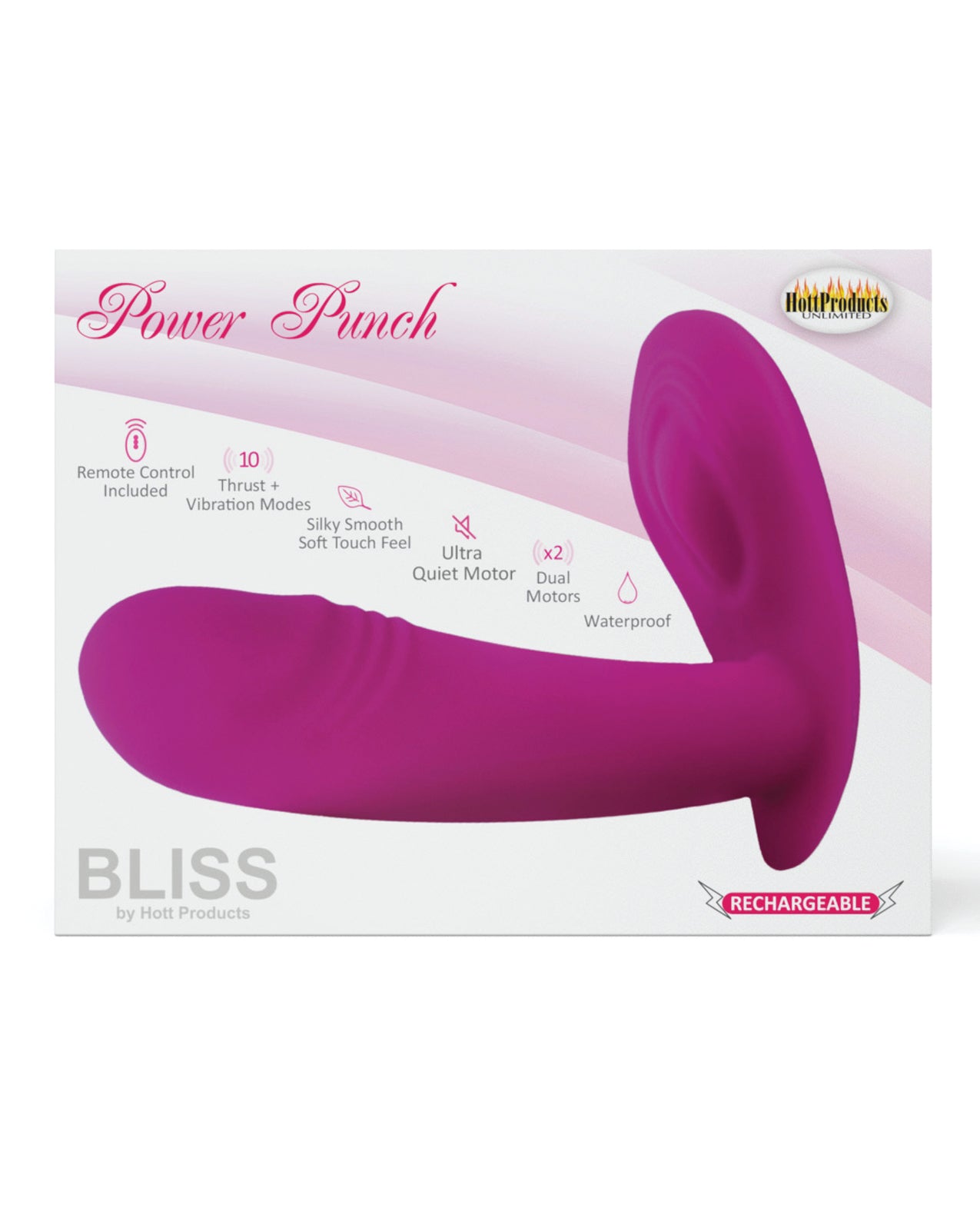 Bliss Vibrator Thrusting Arm Ergonomic Design for Intense Stimulation and Deep Pleasurable Sensations