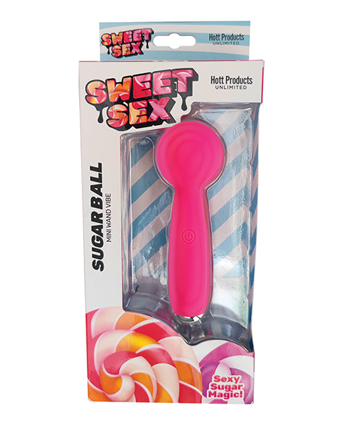 Sweet Sex Mini Wand Vibe with Compact Vibrating Design in Magenta for Relaxing Massage Moments