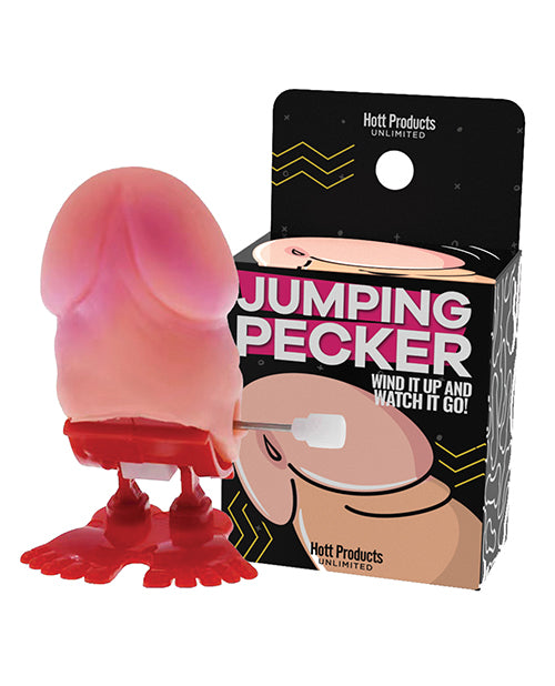 Hott Products Jumping Pecker Novelty Toy with Wind-Up Mechanism and Compact Size for Party Entertainment