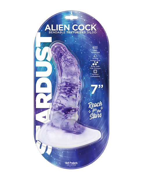 Stardust silicone dildo ultra-textured harness compatible suction cup for hands-free pleasure