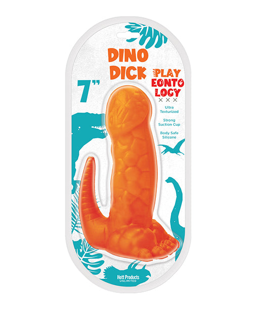 Playeontology Dildo Ultra Soft Silicone Dinosaur Shape Suction Cup Base for Body-Safe Play