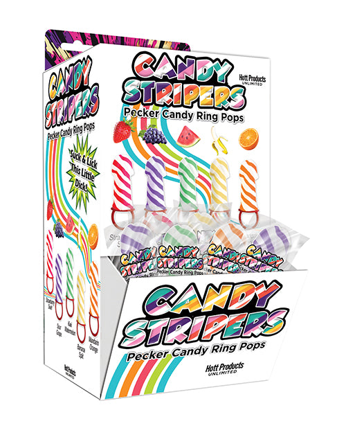 Hott Products Candy Ring Pops Pecker Shape Assorted Flavors for Adult Party Favors