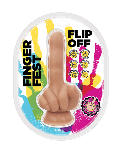 Finger Fest Dildo Silicone Novelty with Hand Gesture Design for Playful Adult Fun