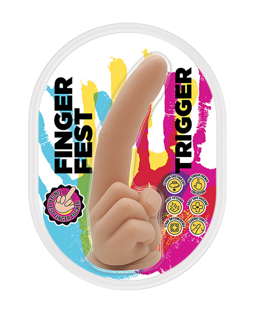 Finger Fest Dildo Silicone Trigger Finger Playful Hand Design for Intimate Exploration