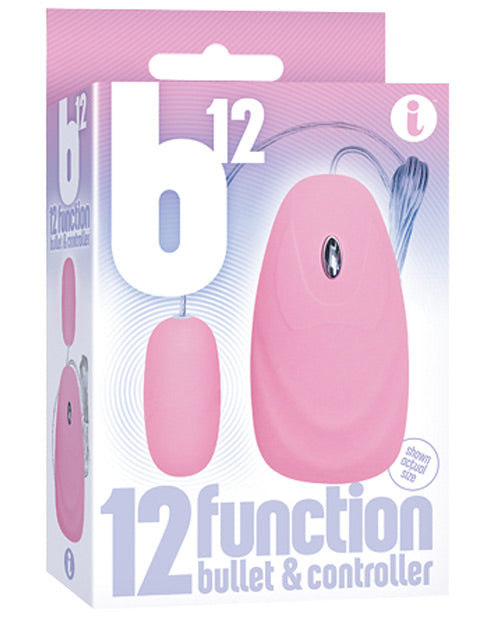 The 9s Stimulator Pink Vibrator 12 Vibration Functions Remote Control for Waterproof Intimate Stimulation