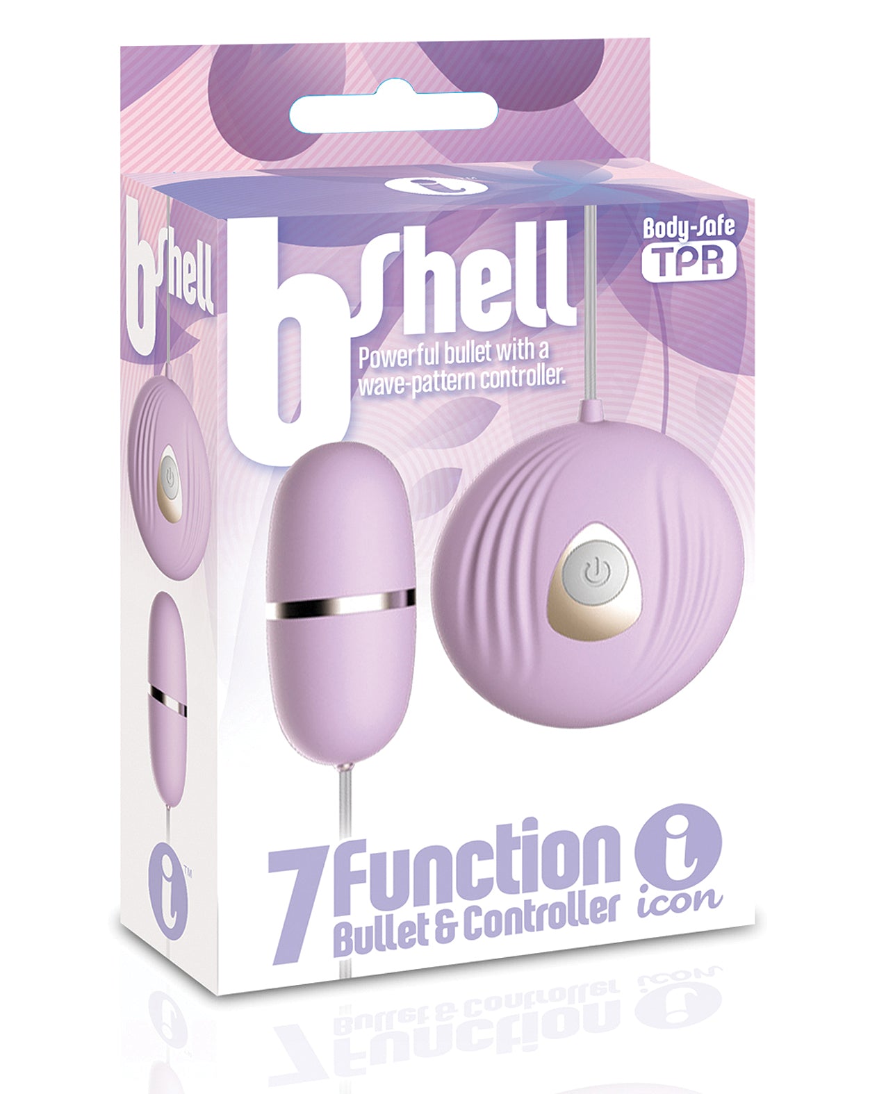 The 9s Stimulator Purple Bullet Vibrator with 7-Function Wave Pattern Controller for Discreet Intimate Stimulation