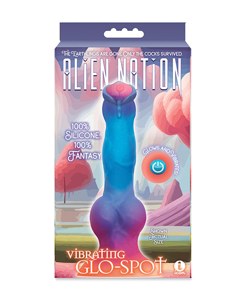 Alien Nation Dildo Glow-in-the-Dark Vibrating Wolf-Inspired Design for Visual Excitement and Unique Pleasure