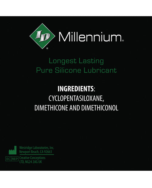 ID Millennium Silicone Lubricant 17 oz Pump Bottle with Water-Resistant Formula