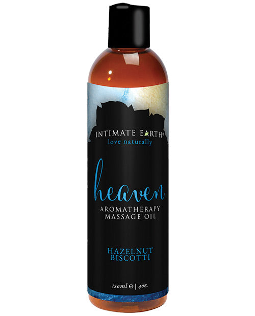 Intimate Earth Massage Oil Hazelnut Biscotti Aroma Almond Nourishing Formula for Relaxing Body Care