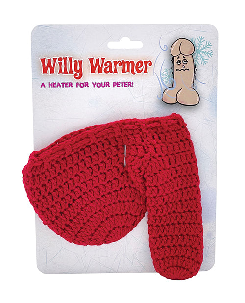 Island Dogs Novelty Willy Warmer Soft Knitted Red Design for Humorous Gifting and Warmth
