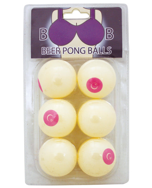 Island Dogs Beer Pong Balls with Boobie Shape and Durable Plastic for Party Games