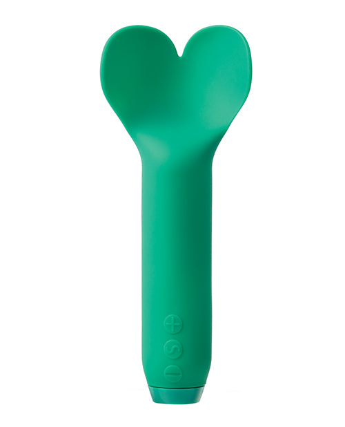 Je Joue Bullet Vibrator Heart-Shaped Tip Emerald Green Medical Silicone for Targeted Stimulation
