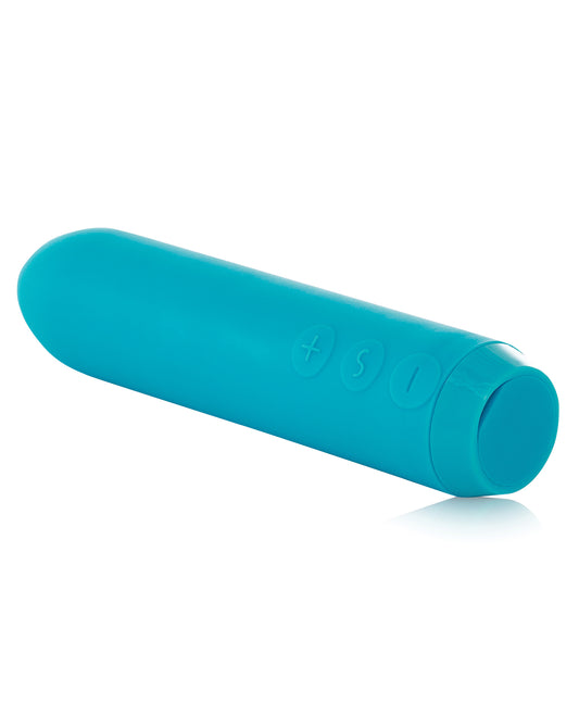 Je Joue Teal Clitoral Bullet Vibrator with Finger Sleeve Attachment