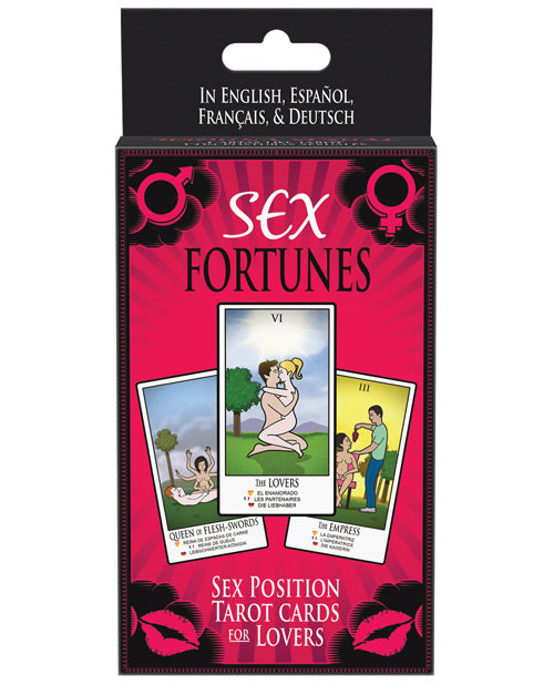 Sex Fortunes Tarot Cards for Lovers with 78 Illustrated Prompts