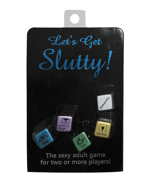 Kheper Games Foreplay Dice Game Metallic 5-Piece Set with Multi-Action Play for Couples and Group Fun