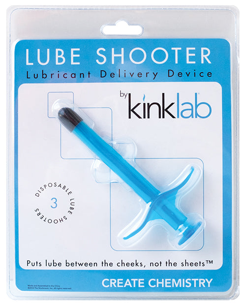 KinkLab Lubricant Applicator Blue Disposable Lube Shooter for Mess-Free Lubricant Application