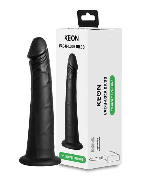 Kiiroo Dildo Black Vacuum Lock System Realistic Silicone Dong for Versatile Pleasure