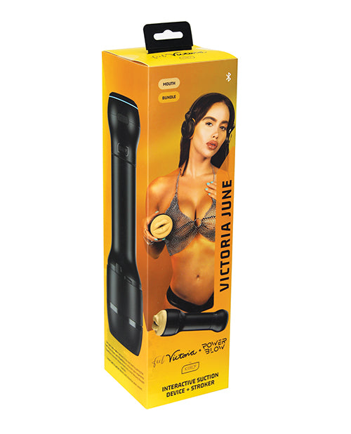 Kiiroo Mouth Stroker Combo Set Bluetooth Interactive Realistic Texture Suction for Solo Pleasure