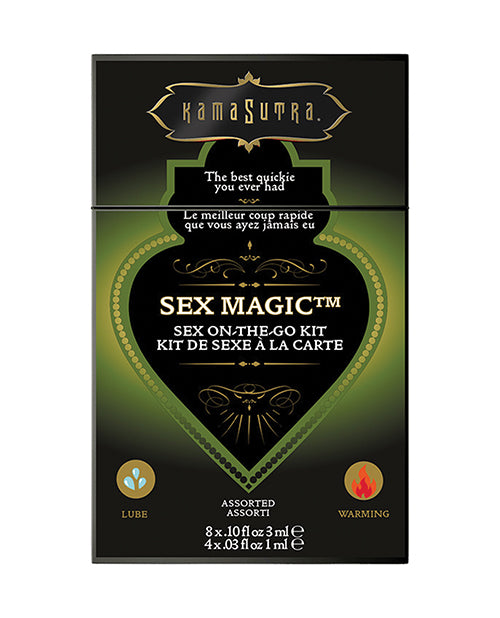 Kama Sutra Lubricants Sex Magic Sex-to-Go Kit with Arouse Gel and Love Liquid for Discreet Intimate Moments