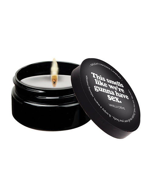 Kama Sutra Setting The Mood Mini Massage Candle Vanilla Creme Aromatic Scent for Relaxing Sensual Massage