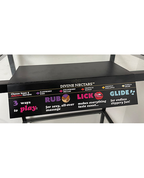 Kama Sutra Shelf Talker Flavored Lubricant Display Card for Retail Promotion and Product Visibility