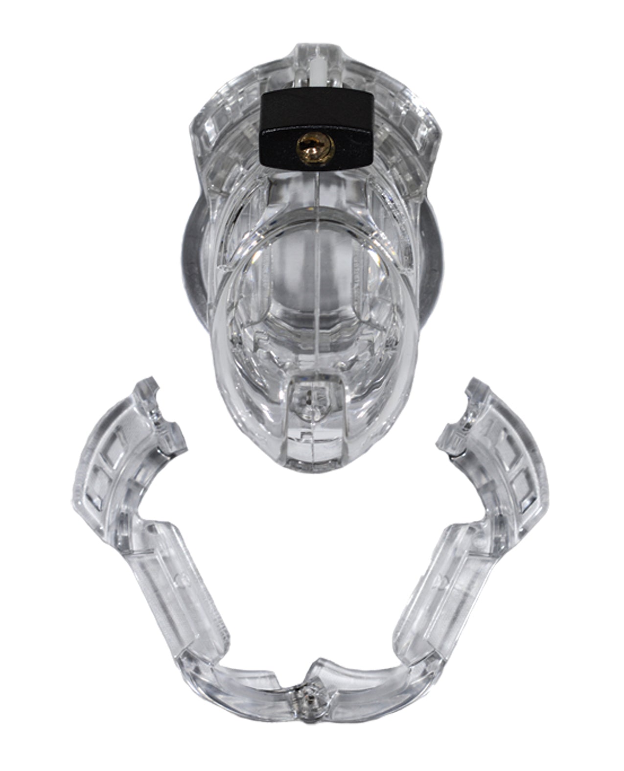 Locked In Lust The Vice Standard Clear Chastity Device with Adjustable Anti-Pullout System